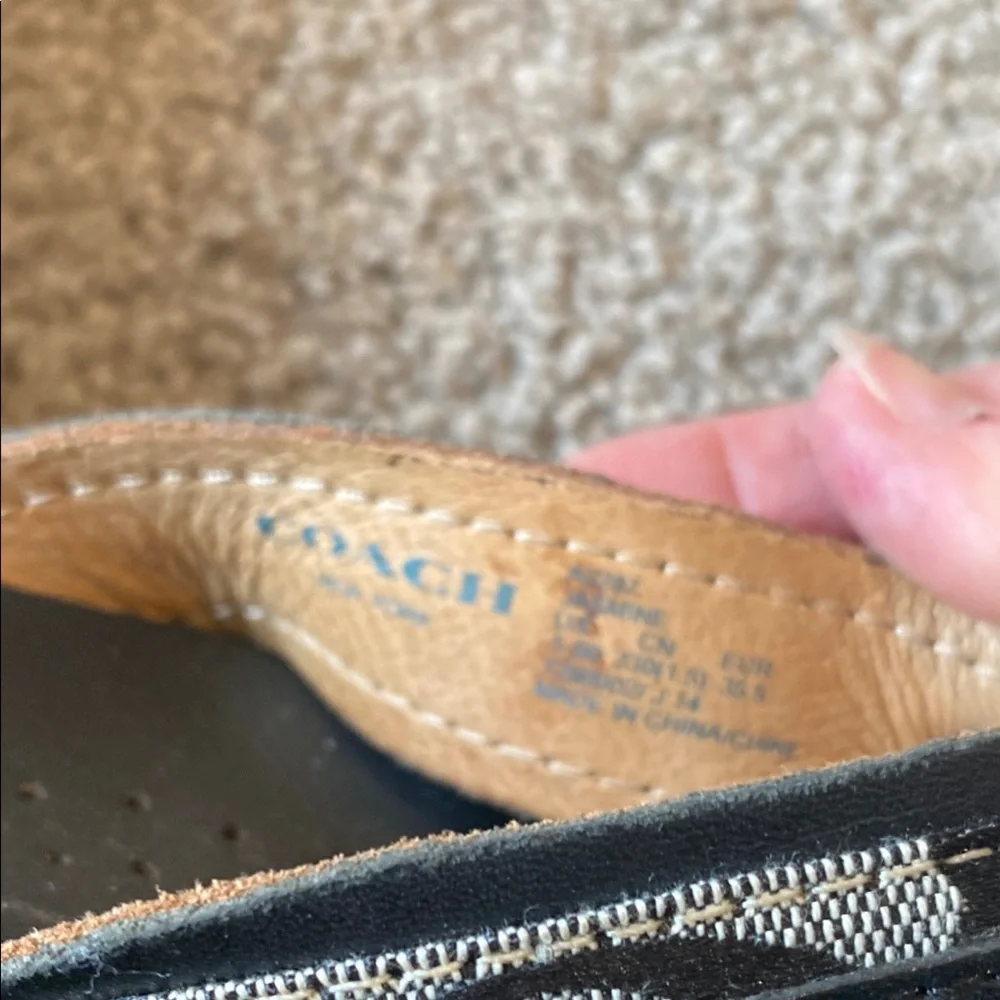 Coach womens Black Sandals